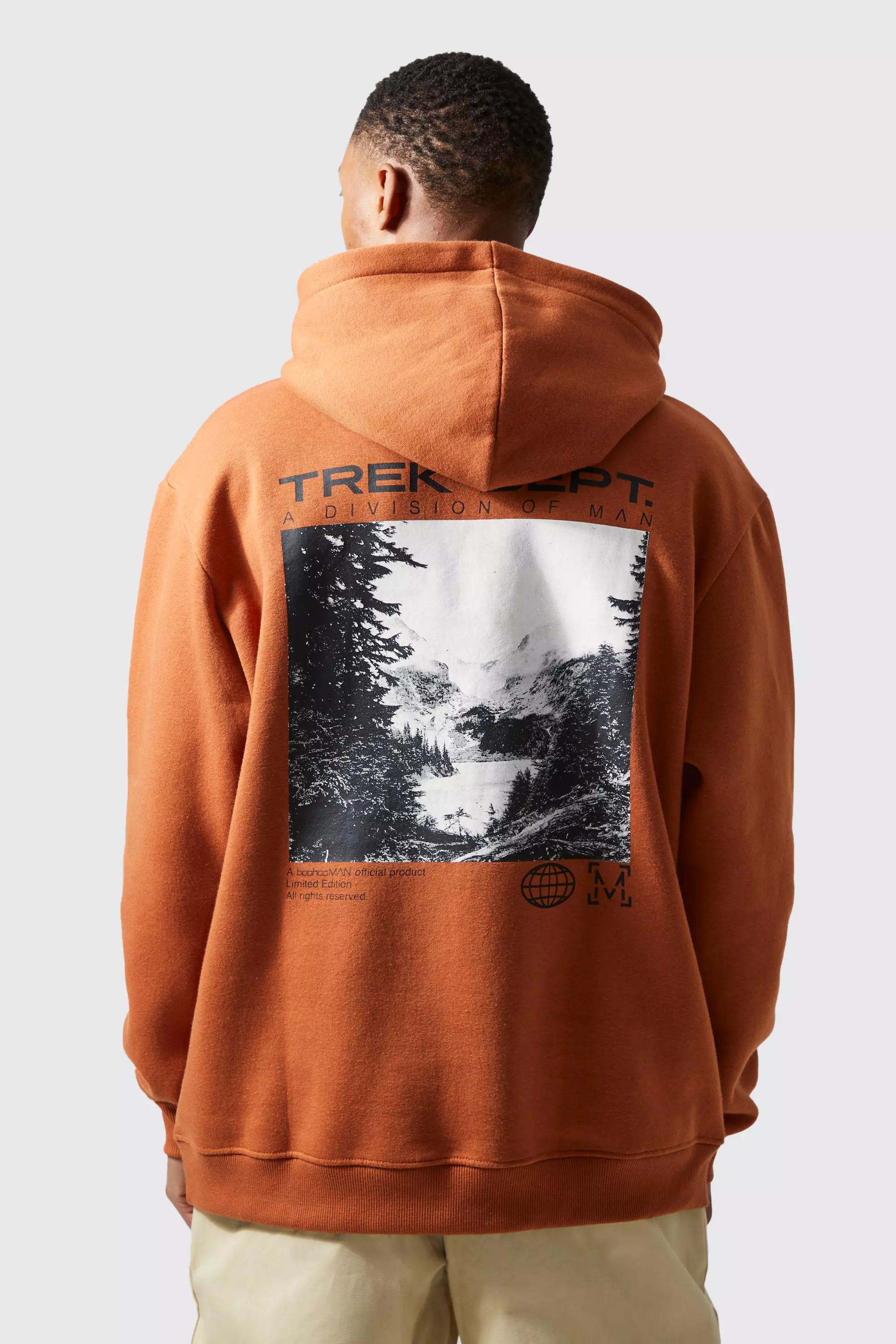 Orange 2025 graphic hoodie